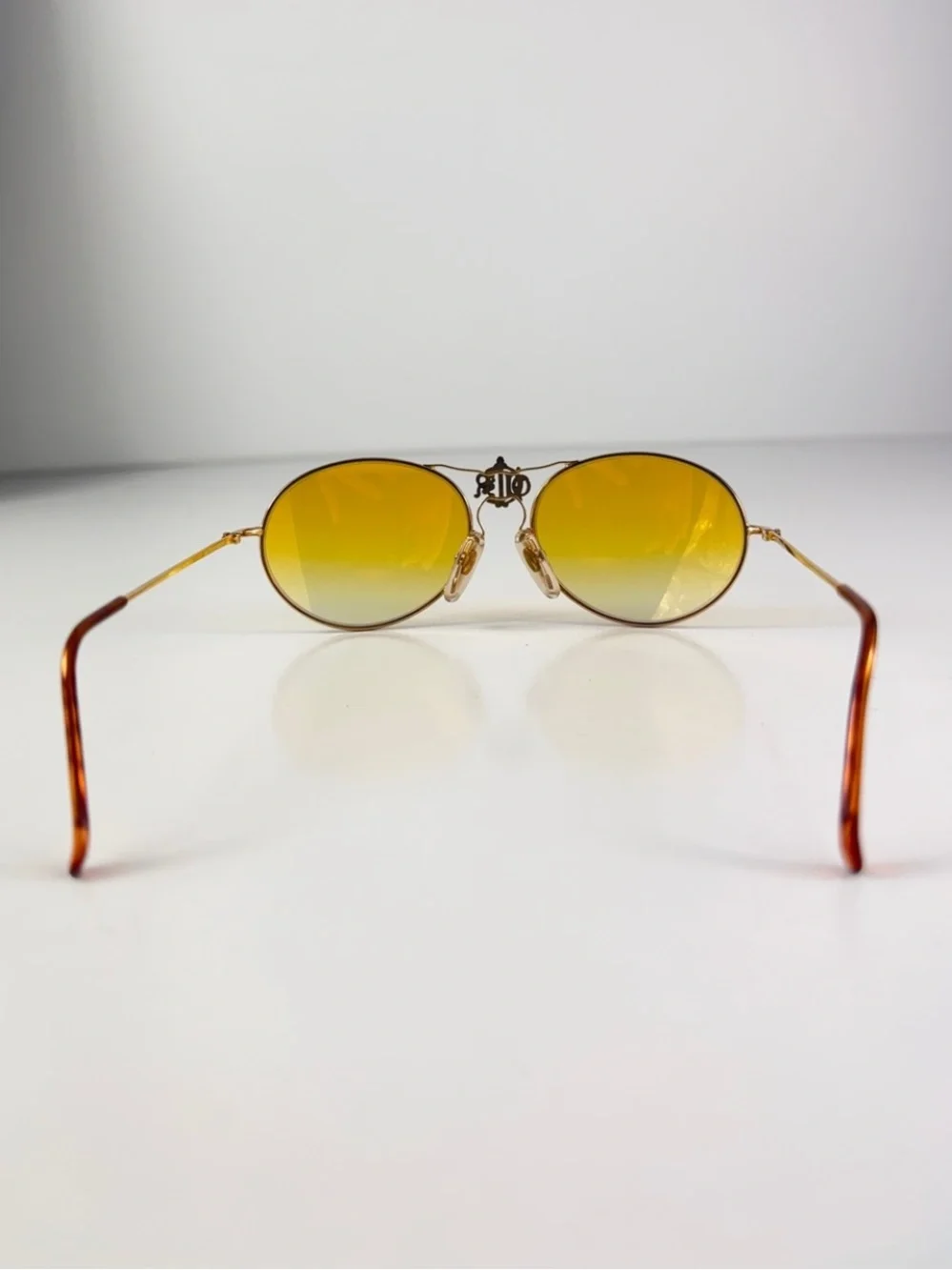 Dior 2640 Royal Crest DeadStock 80s Wire Aviator Custom Sunglasses Lens Full Set